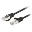 Lanberg CAT6 FTP 1 m schwarz / Patchkabel / RJ45-RJ45 / Fluke-geprüft / 10 Stück