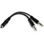 StarTech Adapter-Headset 3,5 mm auf 2x 3,5 mm schwarz / Adapter / F/M / 0,13 m