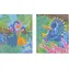 JANOD Malen nach Zahlen Dinosaurier / Kreativset / 2 Bilder / 19,5 x 23,5 cm