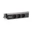 Equip " schwarze Steckdosenleiste / PDU / 1U / SCHUKO - 3x CEE 7/5 / 16 A / 3500 W