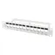 Lanberg Patchpanel für Keystone grau / Patchpanel / 12 Ports / 1 HE / 19" / unmontiert mit Organizer
