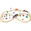 VIGA Holzeisenbahn-Set / 49 Teile / 105 x 64 x 11 cm