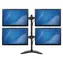 StarTech 4-Monitor-Halterung Schwarz / 4-Monitor-Halterung / 13-27 Zoll / Tragkraft 8 kg / 360°-Drehung / Stahl und Aluminium