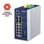 Planet IGS-5225-8P2S2X / Industrie-Switch / L2+ / 8x Gigabit PoE+ 802.3at / 2x SFP+ / DIN-Schiene / IP30