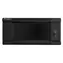 Lanberg WF01-6404-10B schwarz / Wandschrank / 19" / 4 HE / 600 × 450 mm / Glastür / flach verpackt