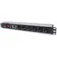 Intellinet 19" Steckdosenleiste, 6-fach Steckdose, schwarz / Steckdosenleiste / 1,5 HE / 6 AC-Ausgänge / 16 A / 3 m / Aluminium
