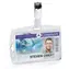 Durable Hartbox Clip transparente Namensschilder mit Clip / 54 x 85 mm / Acryl / 25 Stück
