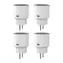 Sonoff S60ZBTPF (4 Stück) / Intelligente Steckdose / ZigBee / Typ F (Schuko) / Verbrauchsmessung / 16 A