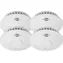 Brennenstuhl RM L 3101 SET 4 Stück / Rauchmelder / Funkverbindung / 85 dB Sirene / 3V CR17450 Batterie
