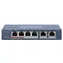 HIKVISION Super PoE Switch 60W / Switch / 4X 100 Mbit/s PoE / 2x 100 Mbit/s Uplink / Reichweite bis zu 250 m