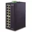 Planet ISW-1600T / Industrieschalter / 16 x 10/100 / DIN / IP30 / -40 bis 75 °C / 12-48 V DC