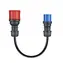 go-e Adapter CH-04-31 CEE16 3F auf CEE16 1F schwarz / Adapter / Campingsteckdose / Gemini flex, HOME+ 11 kW / Länge 30 cm