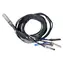 Mikrotik DQ+BC0003-DS+ / Breakout-Kabel / 200G/400G auf 4X 50G / MiniGBIC-Module / QSFP56 / 3 m