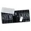 ThumbsUp! Tischset Mittwoch schwarz-grau / Tischset / Neopren / 70 x 30 cm / rutschfest
