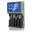 EverActive UC-4200 schwarz / Ladegerät für Ni-MH- und Li- ION -Akkus / AA / AAA / LCD-Display / 4 Akkus