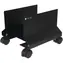 Techly ICA-CS-34 schwarzer Multimedia-Trolley aus Metall mit 25 kg Tragkraft und Rollen