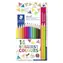Staedtler Ergosoft Neon / Buntstifte / 14 Stück / dreieckig / Metallbox