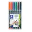 Staedtler Lumocolor Permanentmarker S / Marker / 6er-Set / 6 Farben / Strichstärke 0,4 mm