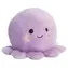 AURORA Plüsch-Oktopus Oliver, grau-weiß / 13 cm / Plüsch