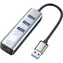 Techly iDATA USB 3.0 - RJ45 / Adapter / USB 3.2 Gen 1 / RJ-45 Ethernet / Aluminiumgehäuse