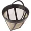 Scanpart Kaffeefilter GOLD TONE / Kaffeefilter / Größe 4 / für 8-12 Tassen / Edelstahl, vergoldet