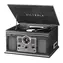 Victrola VTA-200B grau / Plattenspieler mit Radio, CD- und MC-Mechanismus / 33, 45 und 78 U/min / FM / BT / RCA / Lautsprecher