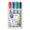 Staedtler Lumocolor Flipchart-Marker / 4er-Set / Linienstärke 2 mm / 4 Farben