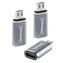 INTENSO C480M Anthrazit / USB-C-auf-Micro-USB-Adapter / Aluminiumgehäuse / 3 Stück / USB 2.0