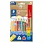 Staedtler Noris Triplus Jumbo / Buntstifte / dreieckig / 12 Stück / mit Anspitzer