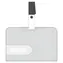 EuroSupplies Magnetkartenanhänger, horizontal / Anhänger / Hartplastik / 54 x 86 mm / 50 Stück