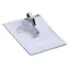 EuroSupplies Etikett CT 123 transparent / Etikett / 60 x 90 mm / Packung mit 50 Stück / mit Krokodilklemme