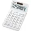 Casio JW-200SC-WE weiß / Taschenrechner / 12-stellige Anzeige / Mehrwertsteuerberechnung / Duale Stromversorgung