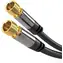 PremiumCord F(M) - F(M) (kjqsat015) / Satellitenantennenkabel / 135 dB / 4X geschirmt / 1,5 m