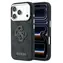 Guess PU 4G Resin Metal Logo für iPhone 18 Pro schwarz / Rückseite / Kunstleder / Logo