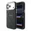 Guess PU-Leder 4G Goldrahmen geprägte Hülle iPhone 18 Pro schwarz / Rückseite / MagSafe / Apple iPhone 18 Pro