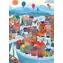 PIECES & PEACE Puzzle Dorf im Winter / 500 Teile / 34,2 x 47,8 cm