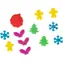 JOKOMISIADA Weihnachts-Knetmasse- und Ausstechformen-Set / Kreativset / Knete in 6 Farben / 10 Formen / 3 Messer