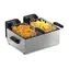 Tristar FR-9342 Edelstahl/Schwarz / Doppelfritteuse / 2 x 3 l / 3600 W / 0-190 °C