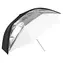 Godox UB-006-33 / Studio-Schirm / 84 cm / 2-in-1 Diffusor und Reflektor / Abnehmbarer schwarz-silberner Reflektor