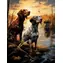Norimpex Malen nach Zahlen Hunde im Feuchtgebiet / 40x50 cm