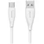USAMS Green Series SJ714 weiß / Lade- und Datenkabel USB-A/USB-C / 1 m / 18 W / 3 A / 480 Mbit/s