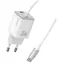 USAMS JC Series CC261 weiß / Ladeadapter / GaN / 20 W / 2x USB-C / PD