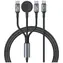 USAMS SJ754 Huan Series Anlaufschutz / 3-in-1 Ladekabel / USB-C / Kabelloses Ladegerät für Apple Watch / 72 W