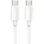 USAMS U98 weiß / Lade- und Datenkabel USB-C - USB-C / 60 W / 3 A / 1 m