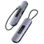 USAMS SJ644HUB01 grau / USB-C-Hub 10in1 / 3x USB 3.0 / HDMI / RJ-45 / VGA / PD 100W
