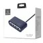 USAMS SJ238 blau / USB-Hub / 4X USB 2.0 / Micro-USB- Port / 480 Mbit/s