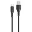 USAMS SJ502 U68 schwarz / Datenkabel / microUSB / 2A / 1m