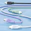 USAMS SJ567 Lithe Series lila / Schnelllade- und Datenkabel / USB-C - USB-C / 100 W / 1,2 m
