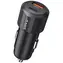 USAMS YT Series CC283 schwarz / Kfz-Ladegerät / 60 W / 1x USB-A + 1x USB-C