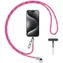 USAMS SJ746 pink / Nackengurt mit Ladekabel / USB-C - Lightning / 30 W / 1,2 m